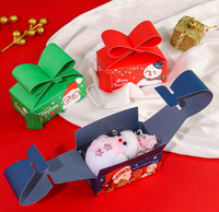 Premium Matte Faltbare Weihnachts-Süßigkeiten-Geschenkbox Schokoladen-Keks-Dose Verpackung für Feiertagspartys und Geschenke