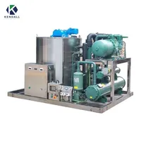 Machine à glaçons en flocons économique de 1 tonne avec réfrigérateur intégré, pour usage industriel