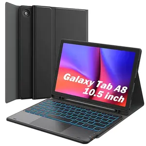 Touchpad-Tastatur-Fall für Samsung Galaxy Tab A8 10,5 Zoll 2022 Modell (SM-X200/X205/X207)