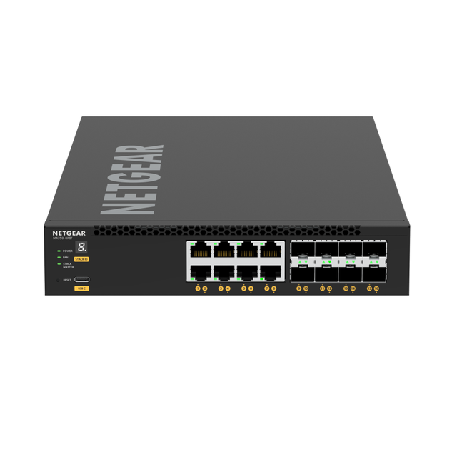 M4350-8X8F (XSM4316) 8x10G/Multi-Gig and 8xSFP+ Managed Switch