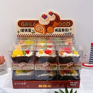 Juguete Antiestrés Creativo en Forma de Pastel, de Rebote Lento, Realista y Exquisito, Juguetes Novedosos para Aliviar el Estrés, Venta al Por Mayor - Product Image 2