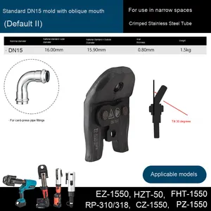 Penjepit Pipa Tekanan Listrik Kelas Industri, Cincin Tekanan Model Card, Penjepit Dovetail Miring 30 Derajat - Dapat Disesuaikan OEM - Product Image 2