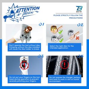 Outils de sertissage de <span class=keywords><strong>raccord</strong></span> hydraulique à piles ECT-240 électrique pince à sertir de cosse de câble en aluminium <span class=keywords><strong>cuivre</strong></span> - Product Image 5