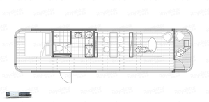 Đám mây loạt H45 di động prefab viên nang Suite thép không thấm nước Khung nhà cho cắm trại công viên hội thảo Mall COURTYARD sử dụng - Product Image 6