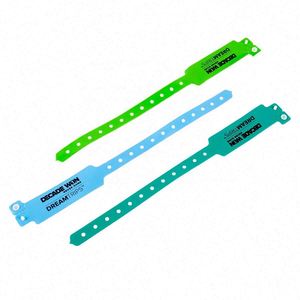 Pulseras de Vinilo Coloridas Personalizadas, Pulseras de Plástico Desechables Promocionales, Pulseras de Entrada con Mensaje - Product Image 5