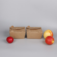 Boîtes alimentaires de haute qualité, emballages à emporter, boîte à lunch en papier kraft pour pique-nique, emballage alimentaire