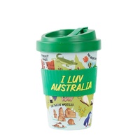 Tazas de Fibra de Bambú Reutilizables con Logotipo Personalizado Ecológicas al por Mayor, Tazas para Bebidas de Café, Taza de Viaje con Tapa y Funda de Silicona