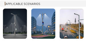 Palo per Illuminazione Intelligente con Telecamera CCTV, Display LED WiFi, Altezza 9M, Temperatura <span class=keywords><strong>Colore</strong></span> Automatica, Dimmerabile, Impermeabile IP65, Palo per Illuminazione Stradale, Garanzia 5 Anni - Product Image 6