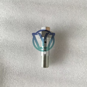 Válvula de alivio de presión de combustible de doble orificio 090310-0500 para bomba Common Rail HP0, perno de desbordamiento de motor PC400-8 6D125 0903100500 - Product Image 2