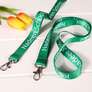 Schüler Lan yards Grüne Farbe Einfaches Design Benutzer definierte Lehrer Long Lanyard - Product Image 2