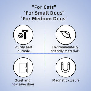 Prodigy PD001 rabat de porte pour chat pour animaux de compagnie trou d'entrée gratuit résistant aux intempéries Installation de matière plastique bidirectionnelle pour intérieur extérieur - Product Image 6