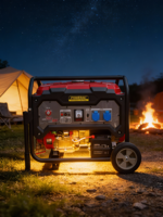 Générateur essence/GPL Powerac PR9500(E) 8,5 kW 457 cm³ 50 Hz monocylindre 4 temps à soupapes en tête refroidi par air, démarrage manuel/électrique