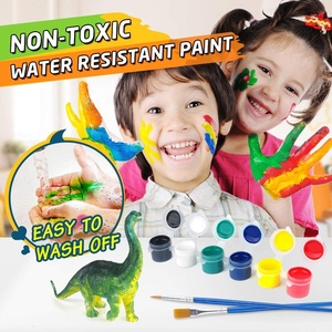 Juego de manualidades artísticas, Kit de pintura de dinosaurio, 10 figuritas de dinosaurio, decora <span class=keywords><strong>tu</strong></span> dinosaurio, crea un juguete de pintura del <span class=keywords><strong>mundo</strong></span> Dino - Product Image 5