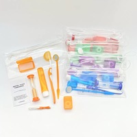Kit d'outils de nettoyage dentaire professionnels en acier inoxydable et plastique élastique TPR, marque Tracey