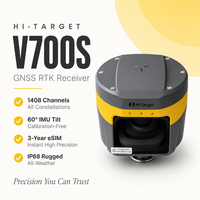 Récepteur RTK Hi-Target V700S V6S 1408 canaux avec caméra 4K pour repérage visuel, mesure d'images et repérage AR pour la rénovation urbaine
