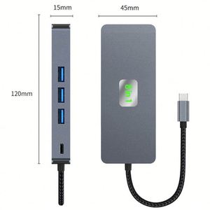 อุปกรณ์8-in-1 Docking Station USB USB3.0, HDMI 4K, DP, 100W PD, sd/tf, RJ45ฮับ USB-C - Product Image 3