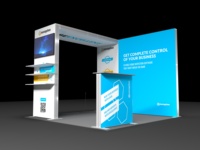 Stand d'exposition personnalisé SEG Lightbox, conception 3D gratuite, kit complet, support d'affichage en tissu rétroéclairé LED portable pour les petites entreprises