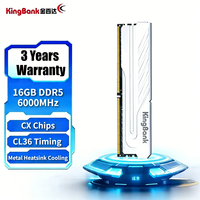 RAM KINGBANK DDR5 BARU 16G 6000 CX CL36 Memori Desktop Gaming E-sports Vest Strip