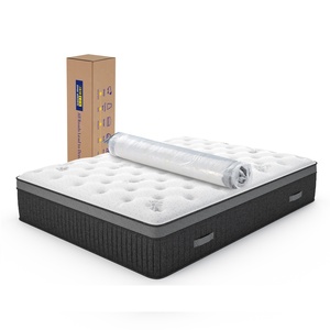 OEM/ODM Hybrid Pocket Spring Mattresses 14 Inch King Queen Size Bed Mattress in a box