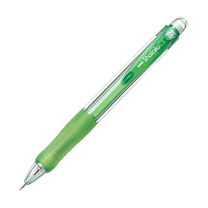 Crayon mécanique Uni Shalaku M5 100 0,5 mm, corps transparent, grip en caoutchouc souple, pour étudiants, écriture, Japon, unisexe - Product Image 2