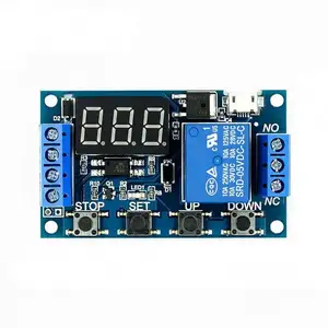 Dc 6V ~ 30V 12 Volt 24V 5.0a Micro Usb Power Off Cyclus Aan/Uit Timer Op Trigger Schakelaar Module 1 Kanaal Timing Vertraging Relay Module