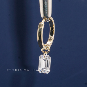 Boucles d'oreilles en or blanc 14 carats avec diamants de laboratoire pour femmes, boucles d'oreilles classiques en diamants, bijoux fins, cadeau de mariage, fournisseur - Product Image 5