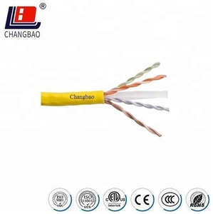 สายแลน CMP PLENUM UTP CAT6 23AWG BC+FEP แบบมีฉนวน FEP และฉนวนภายนอกแบบ CMP PVC สาย CAT6 23AWG UTP PLENUM CMP - Product Image 5