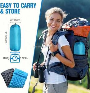 Colchoneta Inflable Plegable de Nailon y TPU de 200*70*10 cm, Colchón de Aire Impermeable para Dormir, para Acampar, Hacer Senderismo y Excursionismo - Product Image 5