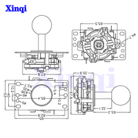 Kit DIY de manette d'arcade en promotion : contrôleur USB d'arcade + joystick Sanwa + 20 boutons poussoirs lumineux pour pièces de jeux d'arcade
