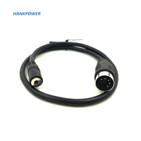 Câble DIN 5P à 3.5mm 50CM 5Pin prise DIN mâle à 3.5 MM femelle SmartPhone AUX casque adaptateur de prise stéréo câble d'entrée