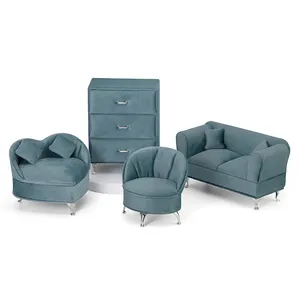 Hộp Trang Sức Hình Ghế Sofa Đồ Trang Trí Nội Thất Sang Trọng Bộ Sưu Tập Hoa Tai Hộp Trang Sức Trường Kỷ Sofa Sinh Thái