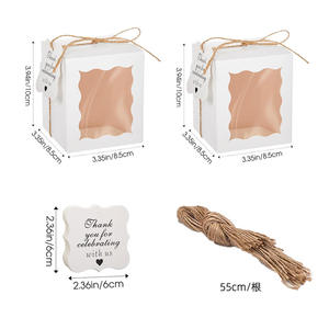 Vente en gros de boîtes en papier couvercles translucides pour boîtes aveugles colliers de gâteaux <span class=keywords><strong>Dim</strong></span> Sum <span class=keywords><strong>chaussettes</strong></span> avec gaufrage de laminage mat - Product Image 3