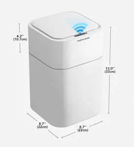Joybos Bote de Basura para Baño Impermeable con Sensor de Movimiento Pequeño Cubo de Basura con Tapas Bote de Basura para Oficina