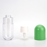 Bouteille de démaquillant en plastique en forme de capsule de 300 ml (10 oz) avec logo personnalisé, vaporisateur d'eau apaisant pour le maquillage, cosmétiques
