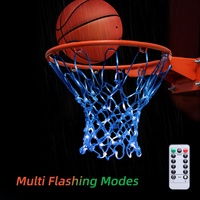 Éclairage LED Écologique pour Panier de Basket Extérieur, Télécommandé, 21 Pouces, Toutes Conditions Météorologiques, 12 Boucles Lumineuses, 8 Modes Clignotants et Minuterie