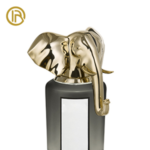 Capuchon de parfum en Zamac artisanal exquis OEM ODM avec portraits de têtes de bêtes et d'animaux pour les marques de parfums artistiques - Product Image 3