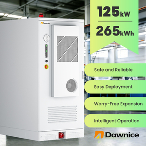 ระบบจัดเก็บพลังงานแบตเตอรี่เชิงพาณิชย์และอุตสาหกรรมแบบเชื่อมต่อ/ไม่เชื่อมต่อกับระบบไฟฟ้า ขนาด 100 กิโลวัตต์ 125 กิโลวัตต์ 200 กิโลวัตต์ชั่วโมง 265 กิโลวัตต์ชั่วโมง ใช้แบตเตอรี่ LiFePO4 ระบบระบายความร้อนด้วยอากาศ - Product Image 1