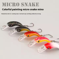 Micro-serpent Mino Micro-Lua appât ABS Mini crochet simple en forme d'arc 20g insecte riz roche faux carpe appât fond pêche truite cible