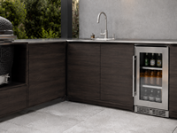 Cuisine barbecue extérieure  et station de grill pour villas Four électrique encastré sur mesure et gril en acier inoxydable
