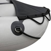 Bateau de pêche gonflable en PVC de 1,2 mm avec plateforme en aluminium, bateau à rames professionnel pour sports nautiques, certifié CE 3