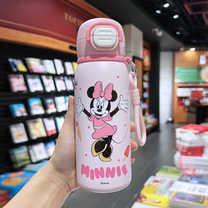 Botella de Agua Aislada para Niños Zootopia y Marvel, Termo de Acero Inoxidable 316 con Pajita, Linda <span class=keywords><strong>Taza</strong></span> de Bebida de Spider-Man y <span class=keywords><strong>Stitch</strong></span> - Product Image 5