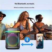 Enceinte Bluetooth Haute Puissance ABS8108 pour Fêtes, Karaoké, Audio, Lumières RGB, Chansons K, Portable, pour la Maison, Vente en Gros