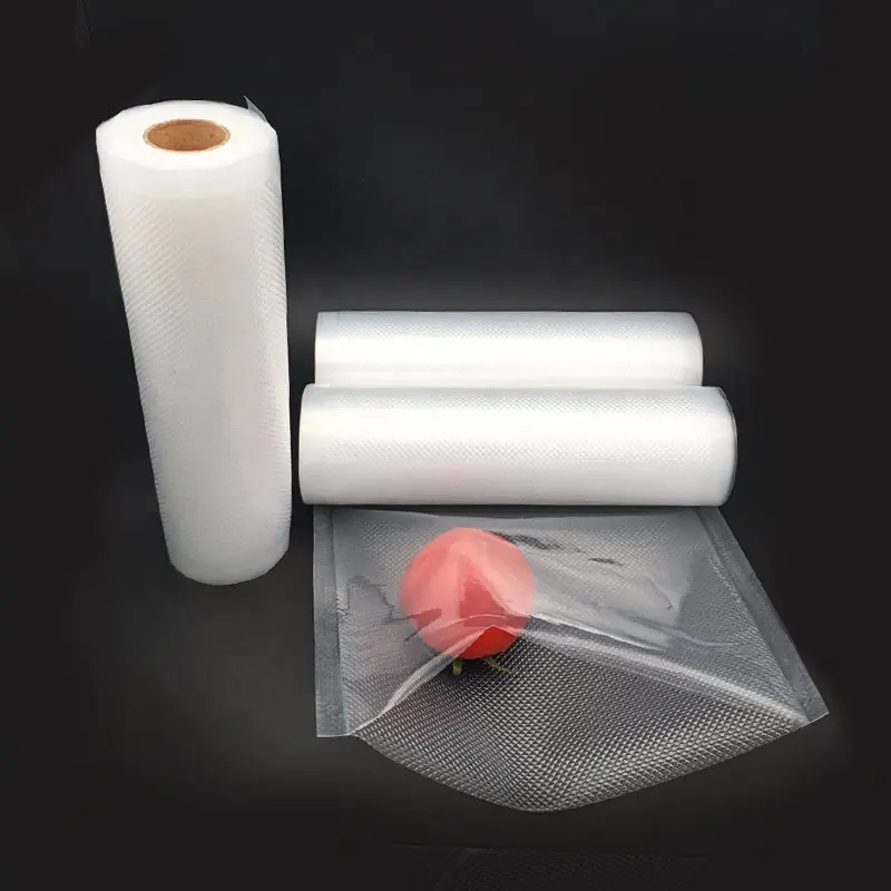 custom print transparent meat packaging plastic nylon food storage sealer pack retort pouch vacuum bag