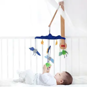 Caja de música para manualidades DIY para niños, soporte para brazo, tuerca, tornillo, soporte largo, percha móvil para cuna de bebé de madera