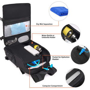 Sac à dos de luxe pour ordinateur portable, sac à dos tactique de voyage avec port de charge USB pour hommes, sport, randonnée en plein air, pêche, camping, entraînement - Product Image 6