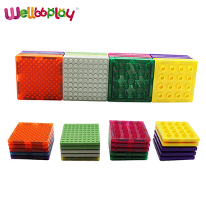 10 Uds bloques de construcción magnéticos de ladrillos grandes para niños bloques de construcción juego de azulejos magnéticos para niños - Product Image 1