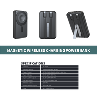 Batterie externe mini portable 2026 en gros avec grande capacité de 10000 mAh, charge rapide, logo personnalisable, interface d'entrée Type-C
