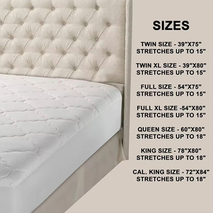 Đôi XL Nệm Pad <span class=keywords><strong>Dorm</strong></span> XL Nệm bìa, siêu mềm xuống thay thế sợi Điền, đôi thêm dài Kích thước 39x80-trang bị tấm S - Product Image 6