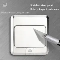 Enchufe de Piso Estándar Americano, Impermeable, 15A, para Cocina, Dormitorio, Interior, Dorado, Oculto, para Escritorio
