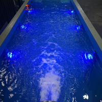 Piscine conteneurisée avec système de filtration d'eau pour projets hôteliers et de villas